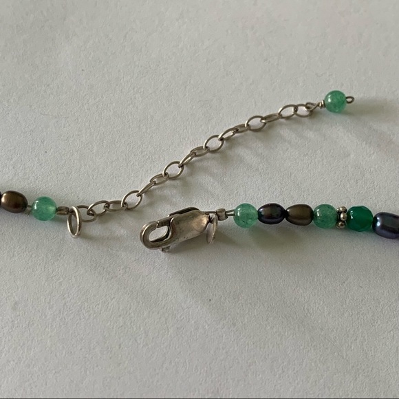 Sajen Natural Beaded Necklace Beads Pearls Pearl Gemstone Stone 925 Sterling - Picture 7 of 8